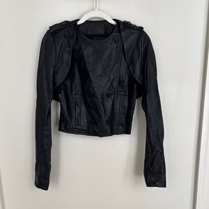 Alexander Wang Black Leather Women's Jacket